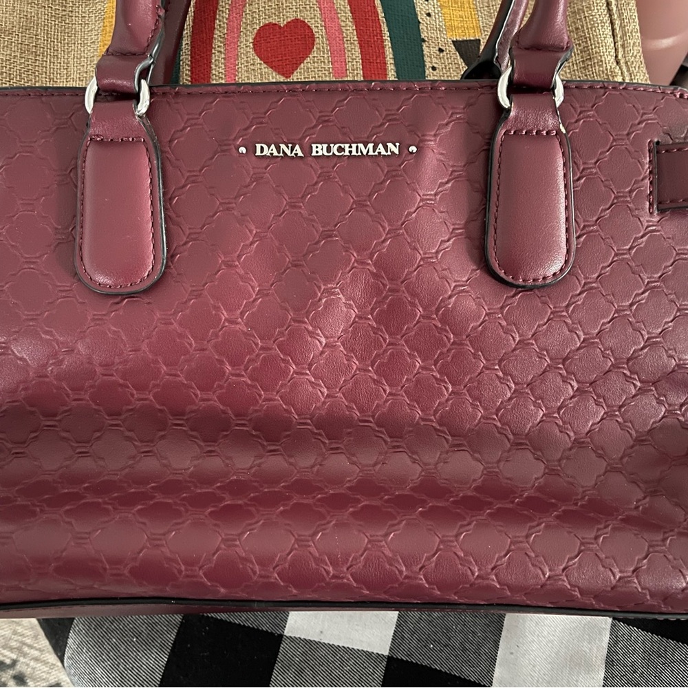Dana Buchman Quilted Shoulder Bag in Wine